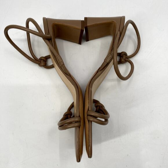 by Far 40 Charlie Taupe Sling Back heel Sandals - Picture 3 of 5